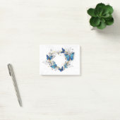Post-it® Coeur bijoux avec papillons Morpho (Bureau)
