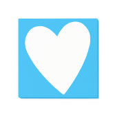 Post-it® Coeur bleu et blanc mignon