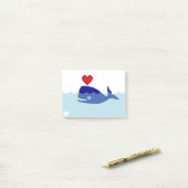 Post-it® Coeur de baleine (Sur un bureau)