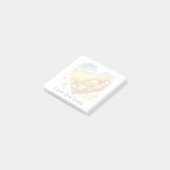 Post-it® Cœur de coquillage mignon plage amour Saint-Valent (Incliné)