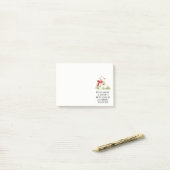 Post-it® Coeur de l'ours mignon aquarelle message d'art (Sur un bureau)