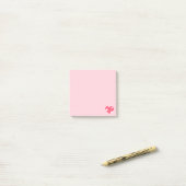 Post-it® Coeur de scintillement d'Emoji (Sur un bureau)