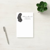 Post-it® Coeur de ventre de femme enceinte de silhouette (Bureau)