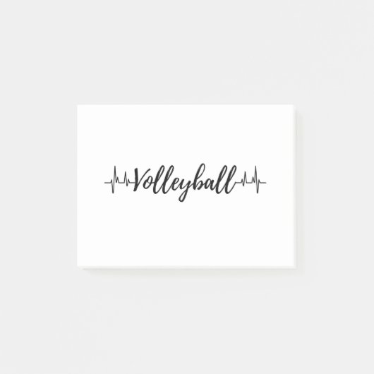Post-it® Coeur de volley-ball (Devant)