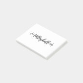 Post-it® Coeur de volley-ball (Incliné)