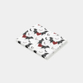 Post-it® Coeur d'Halloween avec ailes de chauve-souris noir (Incliné)