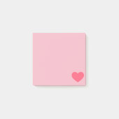 Post-it® Coeur Emoji Rose (Devant)