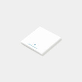 Post-it® Coeur et nom Turquoise tendance (Incliné)