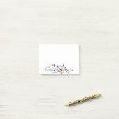 Post-it® Coeur et papillons (Sur un bureau)