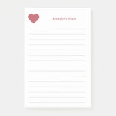 Post-it® Coeur et rouge (Devant)