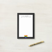 Post-it® Coeur gay (Sur un bureau)