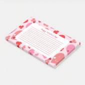 Post-it® Coeur Heureuse Sainte-Valentin (Incliné)