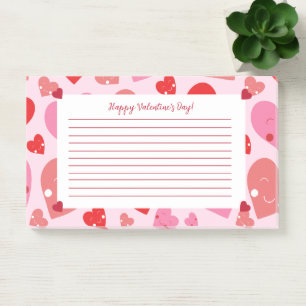 Post-it® Coeur Heureuse Sainte-Valentin