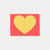 Post-it® Coeur jaune (Devant)