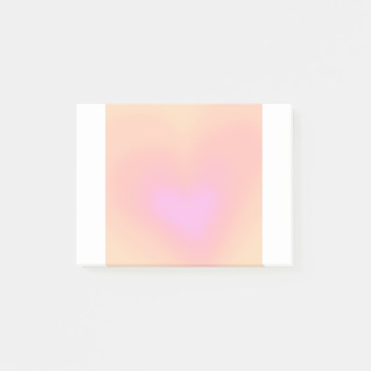 Post-it® Coeur mignon dégradé Post-It Notes (Devant)