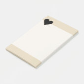 Post-it® Coeur noir élégant 2 (Incliné)
