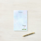 Post-it® Coeur Paris avec la Tour Eiffel (Sur un bureau)