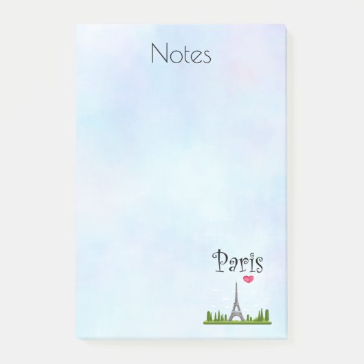 Post-it® Coeur Paris avec la Tour Eiffel (Devant)