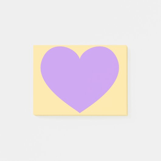 Post-it® Coeur pourpre (Devant)