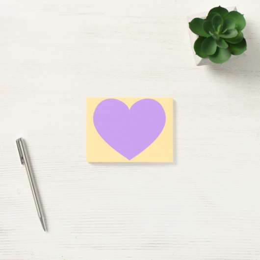Post-it® Coeur pourpre (Bureau)