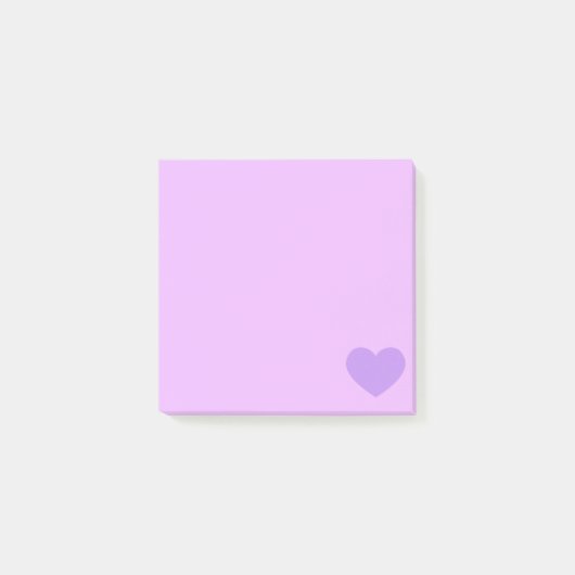 Post-it® Coeur pourpre d'Emoji (Devant)