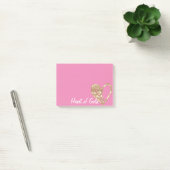 Post-it® Coeur rose chic de l'or (Bureau)