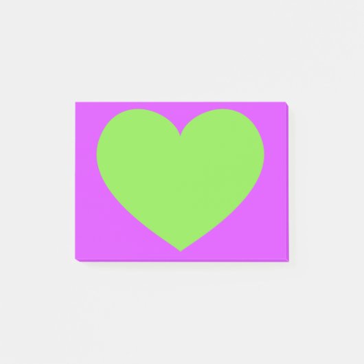 Post-it® Coeur vert (Devant)