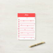 Post-it® Coeurs (Sur un bureau)