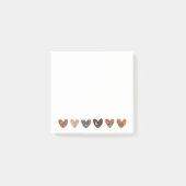 Post-it® Coeurs Boho Design Sticky Notes (Devant)