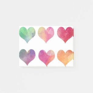 Post-it® Coeurs colorés