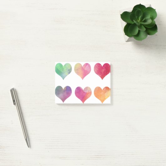 Post-it® Coeurs colorés (Bureau)