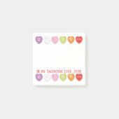 Post-it® Coeurs de conversation Poste personnalisé il note (Devant)