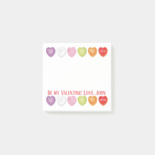 Post-it® Coeurs de conversation Poste personnalisé il note