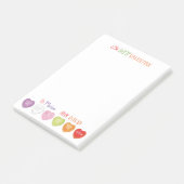 Post-it® Coeurs de conversation Poster personnalisé Notes (Incliné)