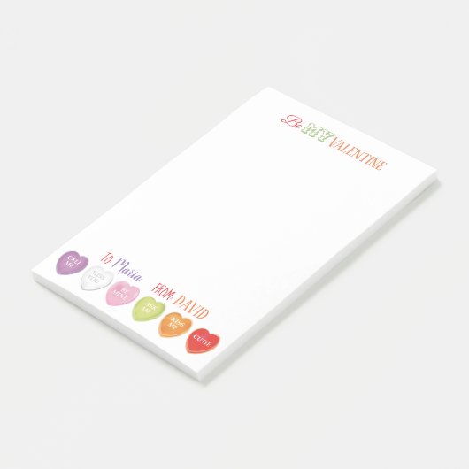 Post-it® Coeurs de conversation Poster personnalisé Notes (Incliné)