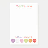 Post-it® Coeurs de conversation Poster personnalisé Notes (Devant)