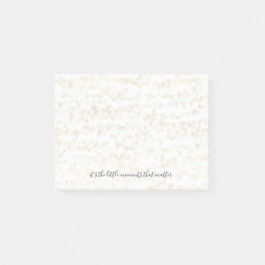 Post-it® Coeurs d'or (Devant)