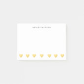 Post-it® Coeurs d'or et notes de Courrier-it® (Devant)