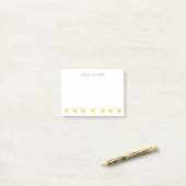 Post-it® Coeurs d'or et notes de Courrier-it® (Sur un bureau)