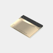 Post-it® Coeurs d'or moderne élégant - Personnalisé (Incliné)