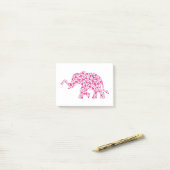 Post-it® Coeurs-éléphants-roses (1) (Sur un bureau)