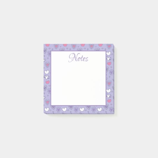 Post-it® Coeurs et amour (Devant)