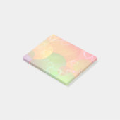 Post-it® Coeurs et cercles colorés Motif (Incliné)