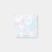 Post-it® Coeurs et fleurs d'Aqua rose Publier des notes (Devant)