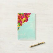 Post-it® Coeurs et fleurs de doodle à main mignonne (Sur un bureau)