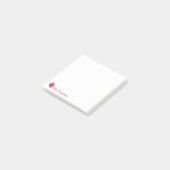 Post-it® Coeurs fraises Berry Sweet Nom personnalisé (Incliné)