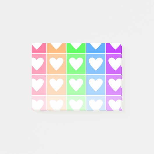 Post-it® Coeurs Ombres (Devant)