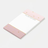 Post-it® Coeurs Ombres dorés rose (Incliné)