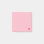 Post-it® Coeurs Publier des notes informatiques / Rose (Devant)
