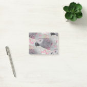 Post-it® Coeurs Puffy Gris Africains (Bureau)